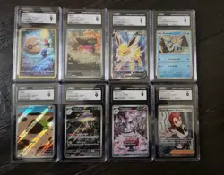 Pokemon CGC mint 9 lot of 8 English slabs, Jolteon, Lavitar, Pawmi, 2021-2025 - Image 1