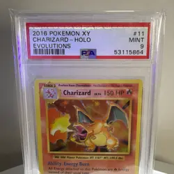 2016 Pokemon XY Charizard Holo Evolutions #11 PSA 9 MINT - Image 5