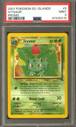 Pokemon Southern Islands Ivysaur 5/18 PSA 9 - Image 1