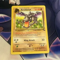 Pokemon Aerodactyl 16/62 Fossil Rare Regular Unlimited English Wizards - Image 1
