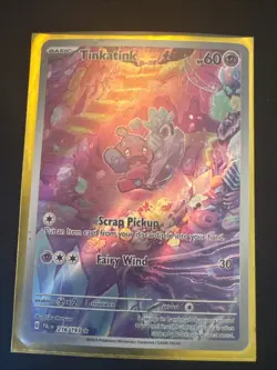 Pokemon TCG Tinkatink Scarlet & Violet Paldea Evolved Holo Card 216/193 - Image 1