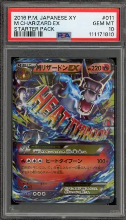 Pokemon M Charizard EX XY Starter Pk. Japanese Holo #011 PSA 10 Gem Mint - Image 1