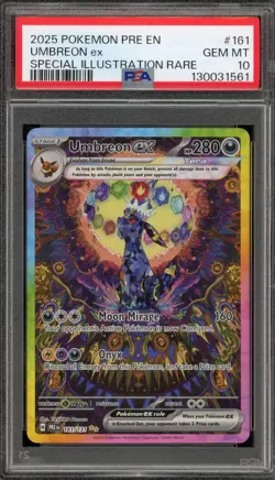 Pokemon Umbreon ex Prismatic Evolutions Special Illustration Rare #161 PSA 10 - Image 1