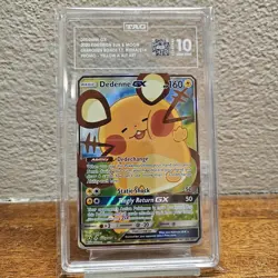 TAG 10 Dedenne Gx 195a/214 Yellow Alternate Art Trainer's Toolkit POKEMON - Image 1