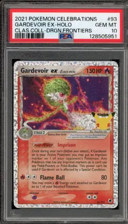 Pokemon Gardevoir ex Celebrations Classic Coll. Dragon Frontiers Holo #93 PSA 10 - Image 1