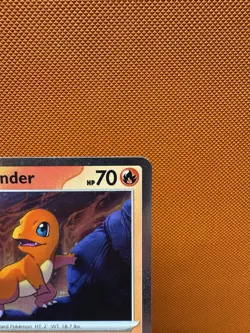 Charmander 047 Holo Pokemon 151 Scarlet & Violet Black Star Promo NM 2126 - Image 3