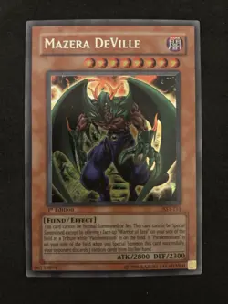 Vintage Yu-Gi-Oh Mazera DeVille AST-111 1st Edition - Image 1