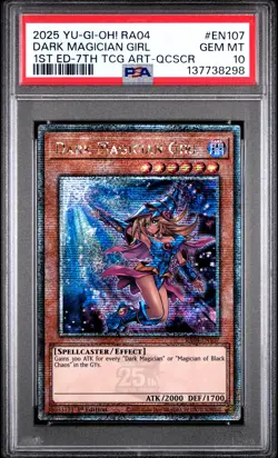 Dark Magician Girl RA04-EN107 1st Edition 7th QCR Yugioh PSA 10 *298 - Image 1