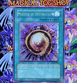 Yugioh Meteor of Destruction FET-EN041 1st Edition Ultimate Rare Konami 2005 NM - Image 1