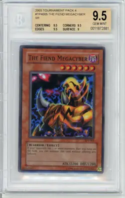 The Fiend Megacyber Super Rare promo TP4-005 Yugioh Bgs 9.5 Gold *881 - Image 1