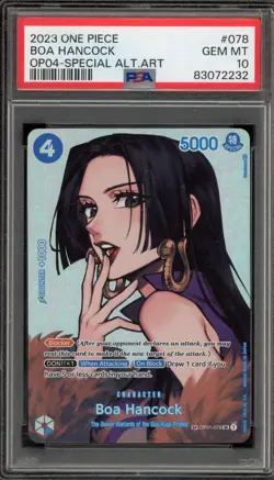 One Piece CCG Boa Hancock Special Alternate Art OP01-078 PSA 10 Gem Mint - Image 1