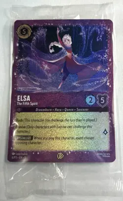 Disney’s Lorcana, Elsa – The Fifth Spirit, 6/P3, Promo, Sealed - Image 1