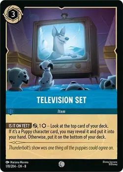 4x Television Set - 178/204 - Common - Cold Foil NM-Mint Disney Lorcana: Reign o - Image 1