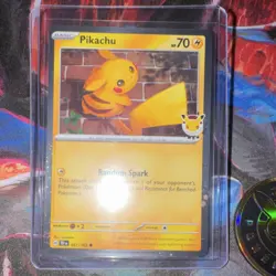 Pikachu (Pokemon Day 2026) 051/162 Stamped Cosmo Holo Card With Token - Image 2