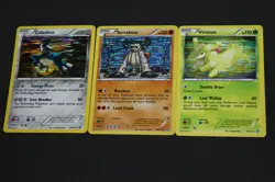 Pokemon Card Lot LP-PL Holo Cobalion, Terrakion, & Virizion Legendary Treasures - Image 5