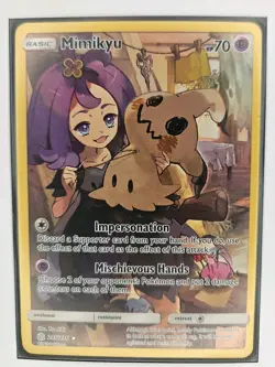 Pokemon Mimikyu 245/236 Sm-Cosmic Eclipse Secret Rare Full Art Holo Card - Image 3
