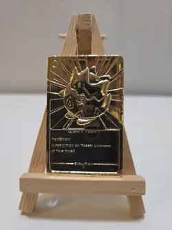 Pokemon Togepi Burger King 23k Gold Plated Trading Card 1999 Nintendo - Image 2