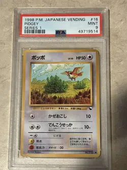 POKEMON - PSA 9 - Pidgey No. 016 - VENDING SERIES 1 - JAPANESE GRADED CARD - Image 1