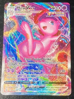 Mew VMAX Alternate Art Secret Rare 269/264 SWSH08 Fusion Strike Holo Card ✨🎴 - Image 1