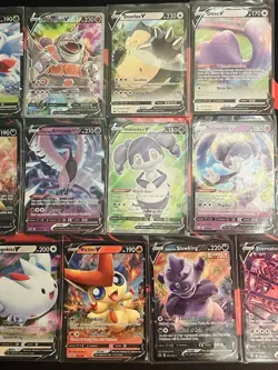 Pokemon V Card Lot. 16 Cards Different Sets Holos Rare NM - Image 2