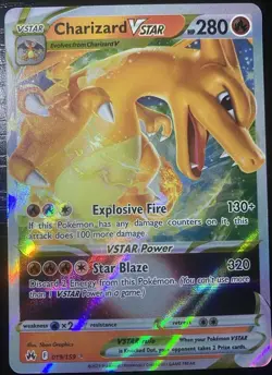 Pokemon TCG Charizard VSTAR Crown Zenith Holo Ultra Rare Card 019/159 - Image 1