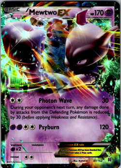 Mewtwo EX - 61/162 - Pokemon Breakthrough XY Ultra Rare Card LP - Image 1