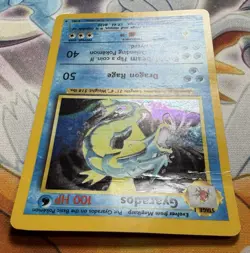 A Gyarados Holo Rare 6/102 Base Set Unlimited Pokemon Card HP Creased - See Pics - Image 5