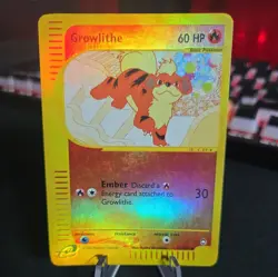 Growlithe 51/147 Aquapolis Reverse Holo LP/MP Pokemon Card - Image 1