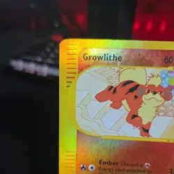 Growlithe 51/147 Aquapolis Reverse Holo LP/MP Pokemon Card - Image 3