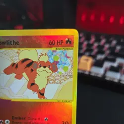 Growlithe 51/147 Aquapolis Reverse Holo LP/MP Pokemon Card - Image 4