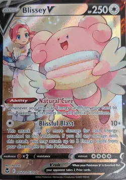 Pokemon TCG Blissey v Full Art Holo Card TG22/TG30 NM - Image 1