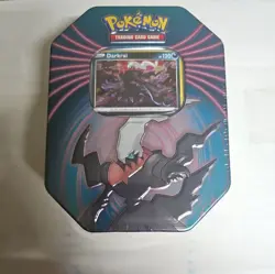 Pokemon Cards TCG Darkrai Knockout Collectible Tin Sealed New Authentic 2021 - Image 1