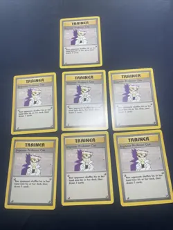 Imposter Professor Oak Pokemon Base Set 1999 TCG 73/102 7 Card Lot (NM-LP) - Image 1