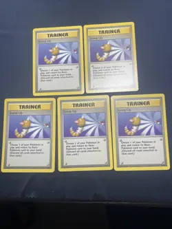 Pokemon Base Set Scoop Up 78/102 WOTC Vintage 1999 5 Card Lot (NM-LP) - Image 1