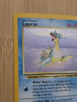 Lapras 10/62 Holo Rare Pokemon Card Fossil Set WOTC Vintage 1999 LP - Image 3
