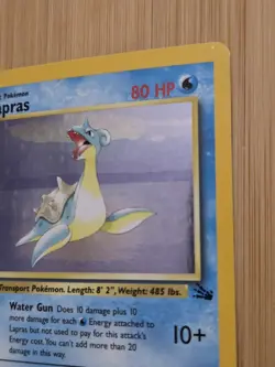Lapras 10/62 Holo Rare Pokemon Card Fossil Set WOTC Vintage 1999 LP - Image 4