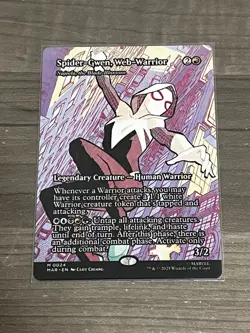 Spider-Gwen, Web Warrior (Borderless) Regular #24 MTG: Spiderman - Image 1