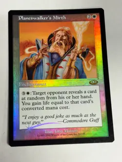 2002 Magic: The Gathering PLANESHIFT Planeswalker's Mirth FOIL 12/143 NM - Image 1
