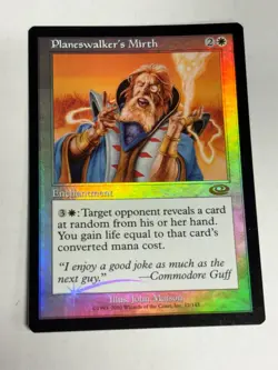 2002 Magic: The Gathering PLANESHIFT Planeswalker's Mirth FOIL 12/143 NM - Image 2