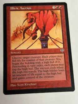 1 x Illicit Auction - Mirage - LP - Magic The Gathering - MTG - Image 1