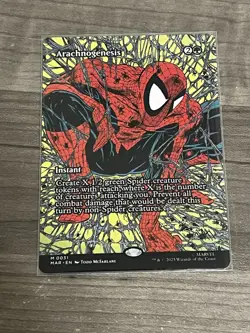 Arachnogenesis M0031 (Borderless) Marvel Eternal Spider-Man MTG NM - Image 1