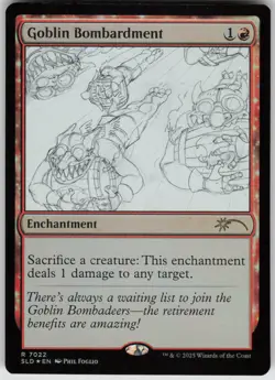 MTG Goblin Bombardment Foil NM Secret Lair Drop Series Magic 7022 - Image 1