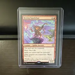 Magic: The Gathering Hexing Squelcher Creature Goblin Sorcerer ECL Rare Red 0145 - Image 1