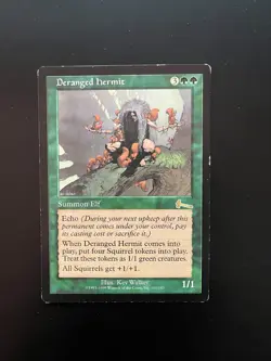 Deranged Hermit Urza's Legacy MTG - 8a31- see picts for condition - Image 1