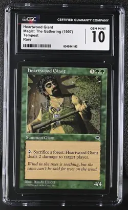 MTG Magic The Gathering Heartwood Giant 1997 Tempest CGC GEM 10 - Image 1
