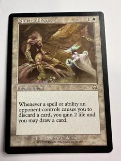 MTG Magic The Gathering Mercadian Masques Spiritual Focus Rare NM - Image 1