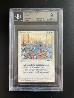 MTG Army of Allah (Light) BGS 9Q++ Arabian Nights 1993 Graded NM LOW POP - Image 1