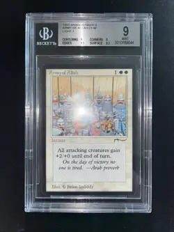 MTG Army of Allah (Light) BGS 9Q++ Arabian Nights 1993 Graded NM LOW POP - Image 2