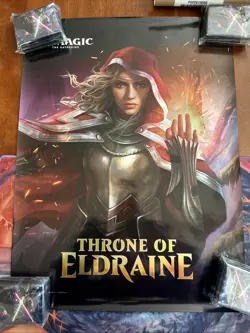 Brand New MTG Throne Of Eldraine Foil Promo Poster x1 - Image 1