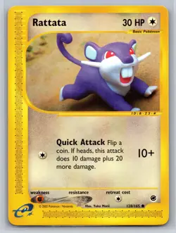 Rattata 128/165 Pokemon 2002 Expedition e-Card Near Mint or Better - Image 1